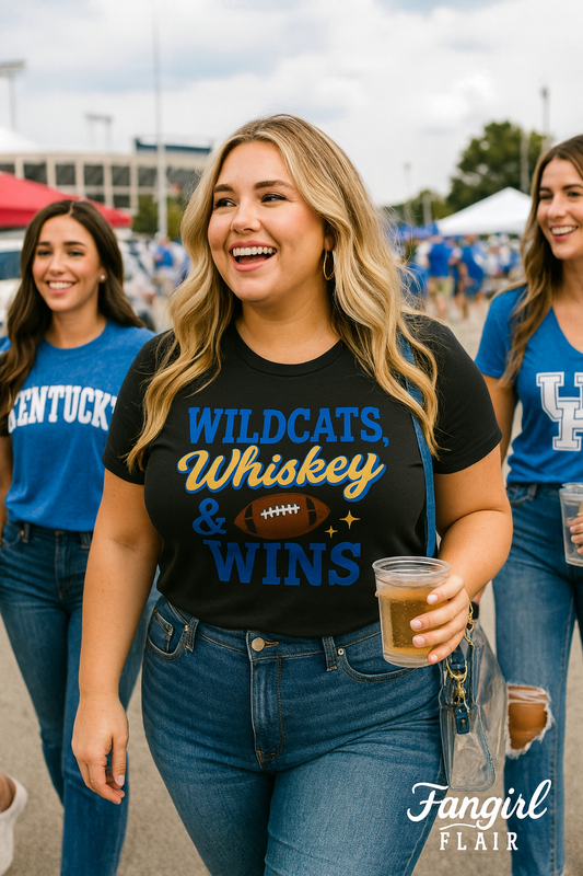 Wildcats, Whiskey & Wins Tee