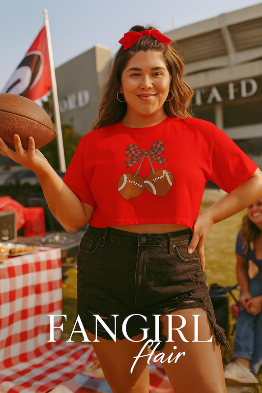 Georgia Bow Football Tee